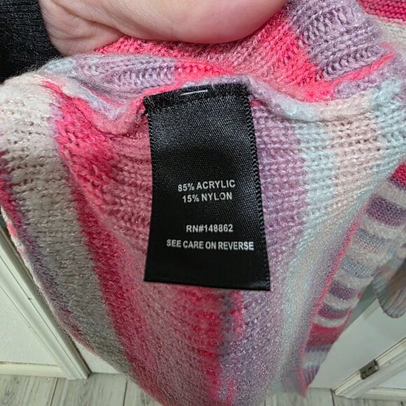 Torrid Rainbow Stripe Sweater – Women’s Plus 3X Long Sleeve Pullover - Picture 9 of 9